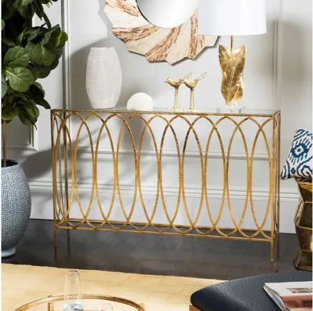 Marshal Console Table in Gold by Safavieh