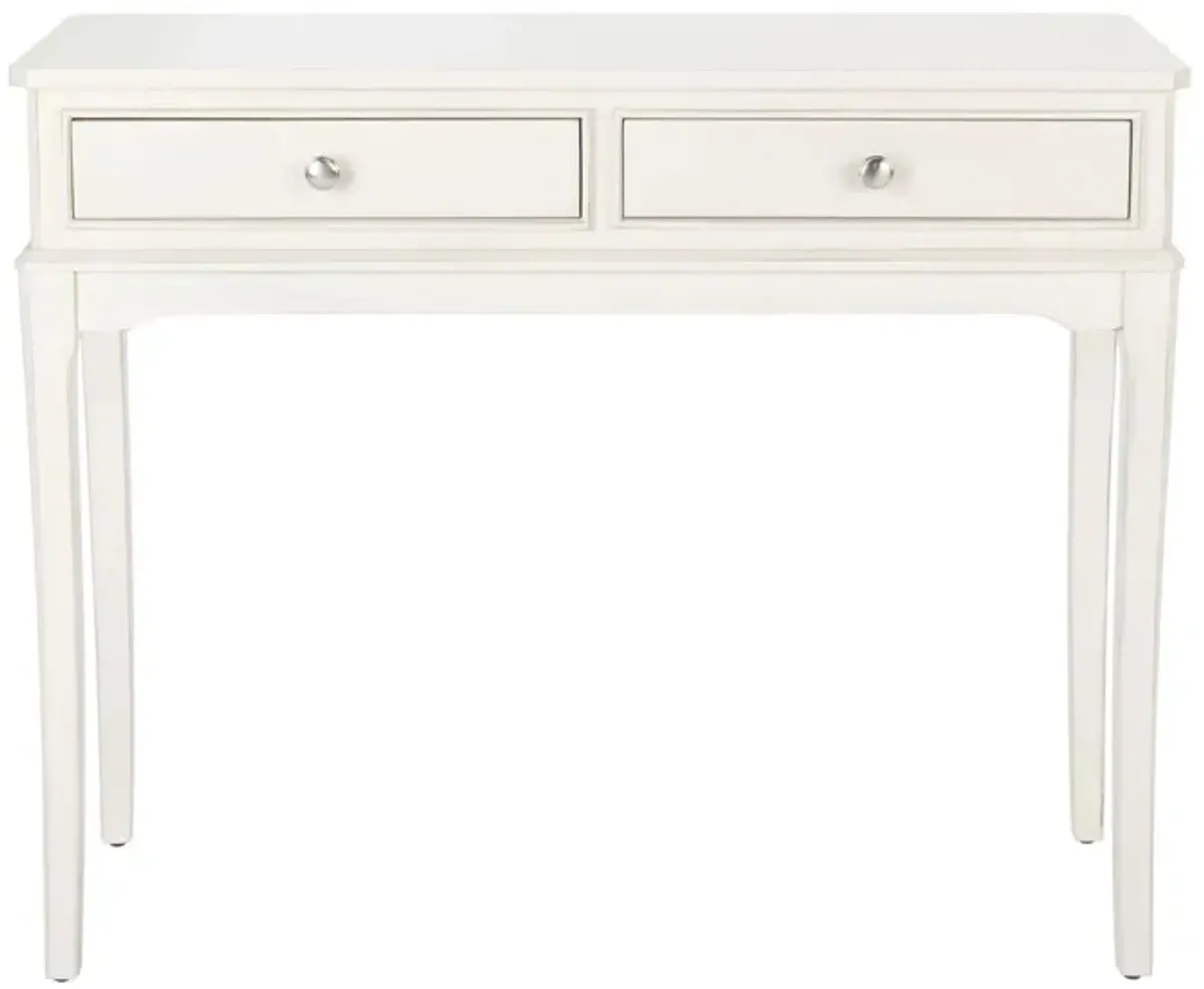 Michaela 2 Drawer Console Table in Off White by Safavieh