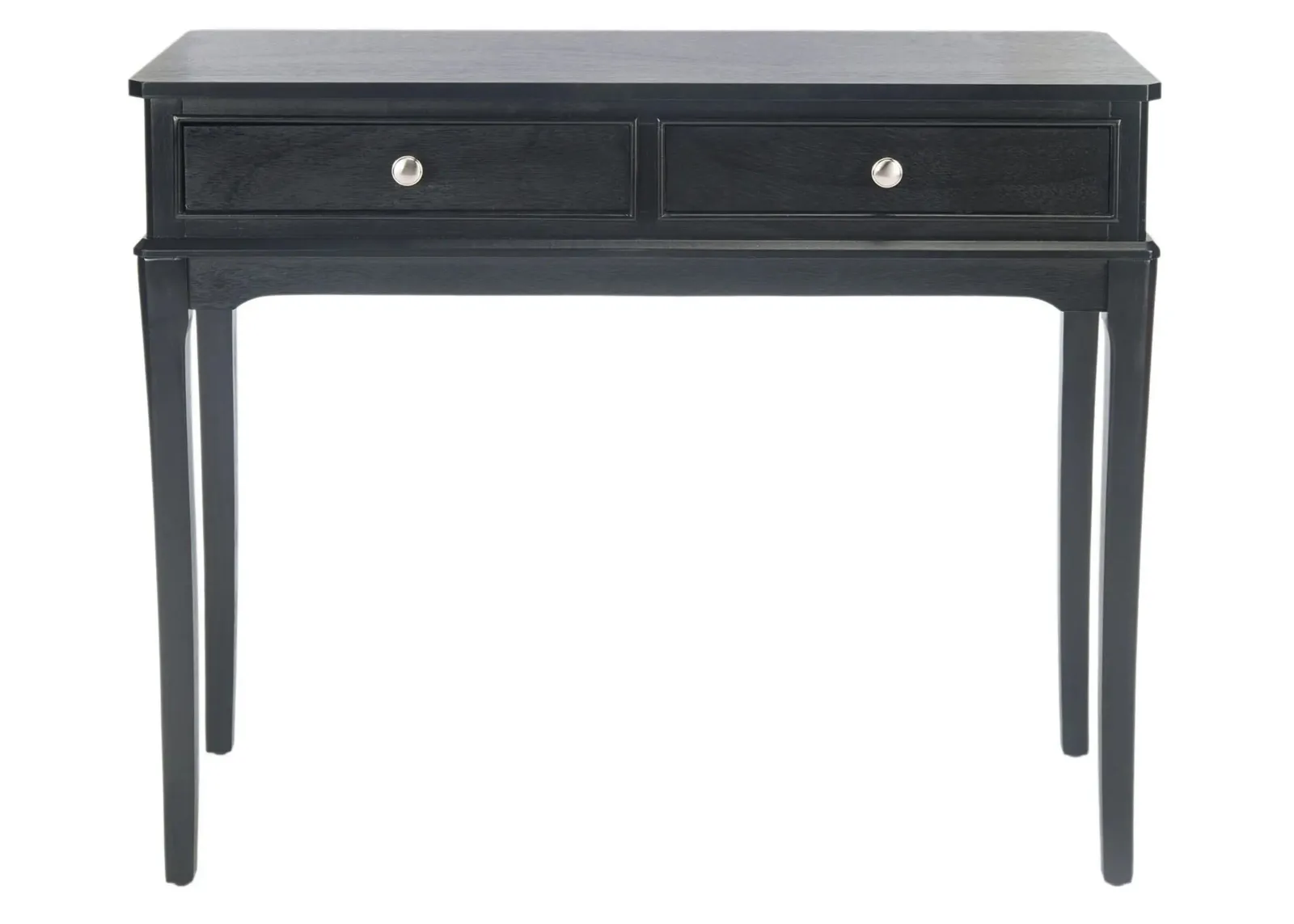 Michaela 2 Drawer Console Table in Black by Safavieh