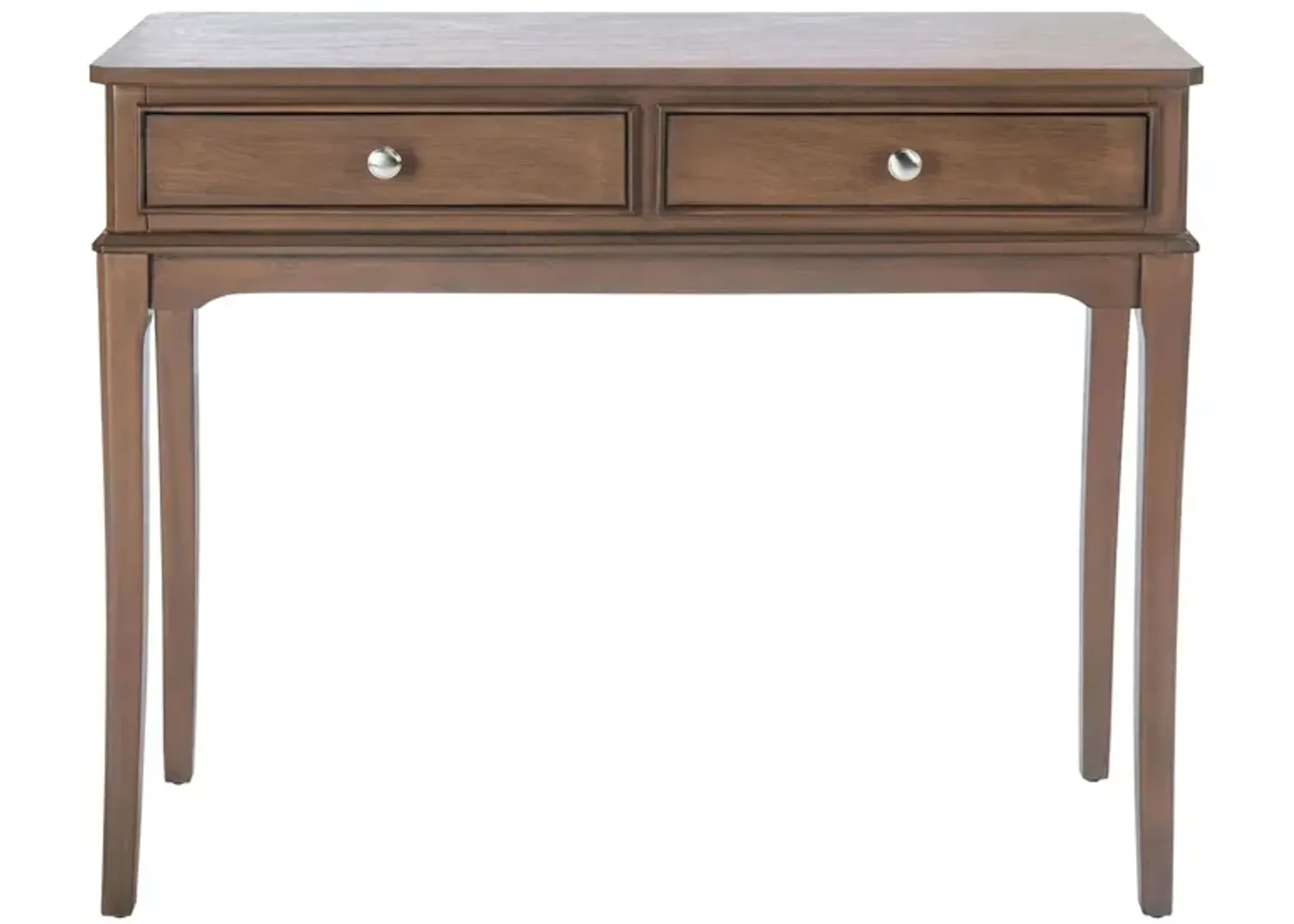 Michaela 2 Drawer Console Table in Brown by Safavieh