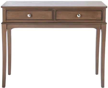 Michaela 2 Drawer Console Table in Brown by Safavieh