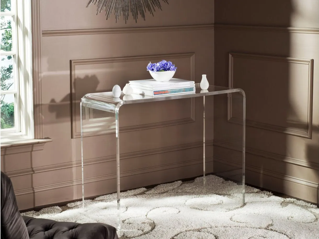 Morgan Console Table in Clear by Safavieh