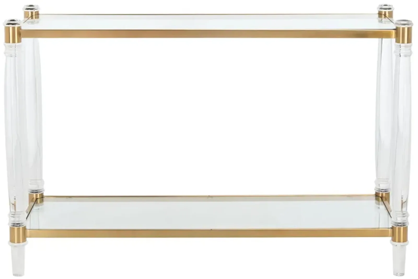 Octavia Console Table in Brass by Safavieh