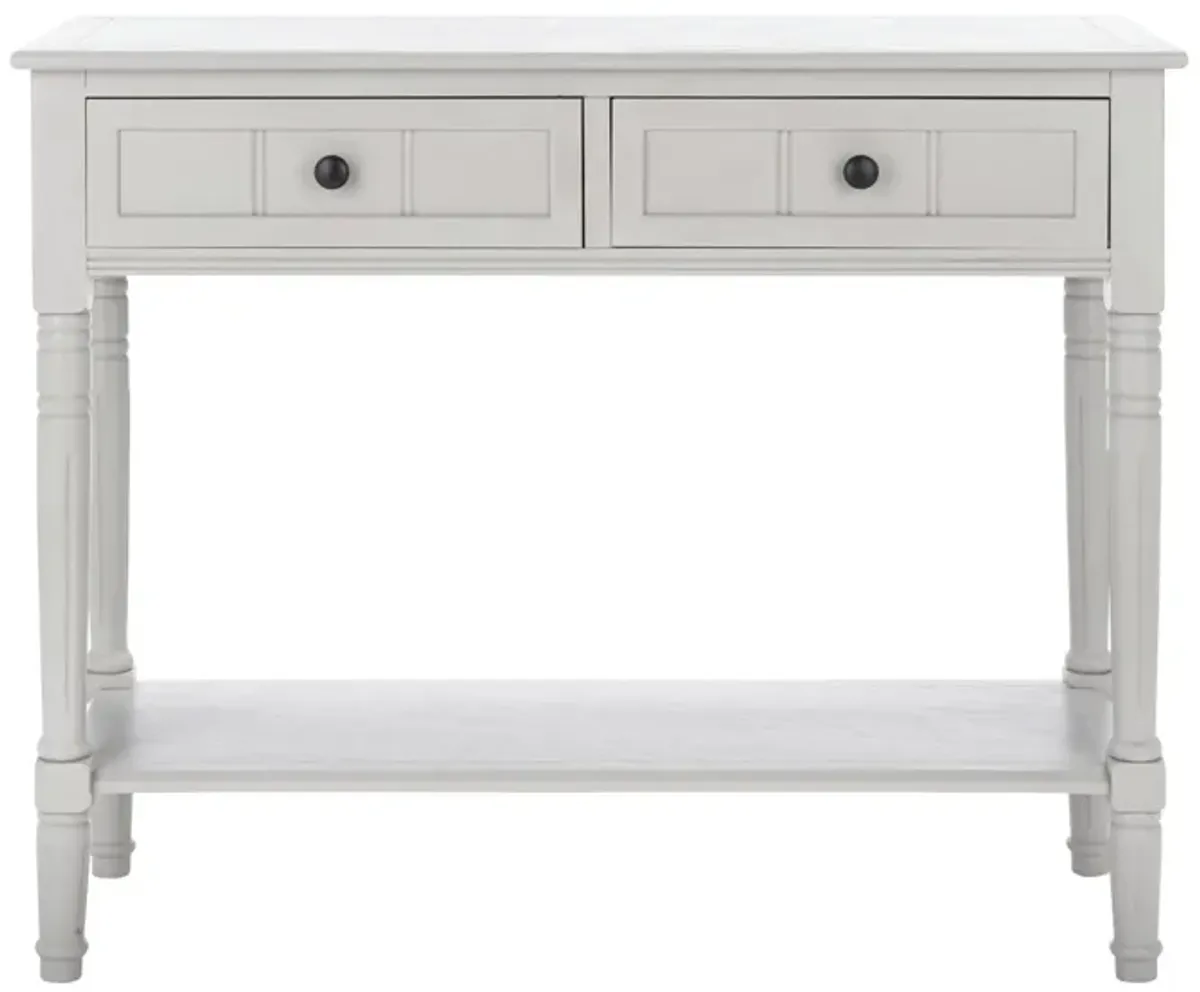 Otto 2 Drawer Console Table in Vintage Gray by Safavieh