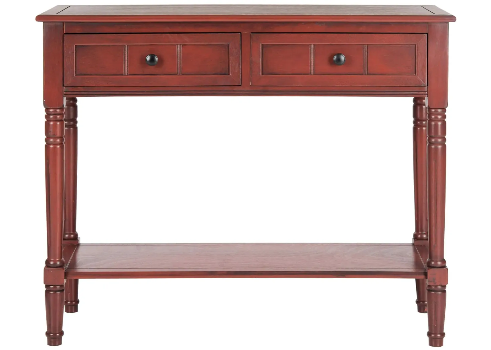 Otto 2 Drawer Console Table in Red by Safavieh