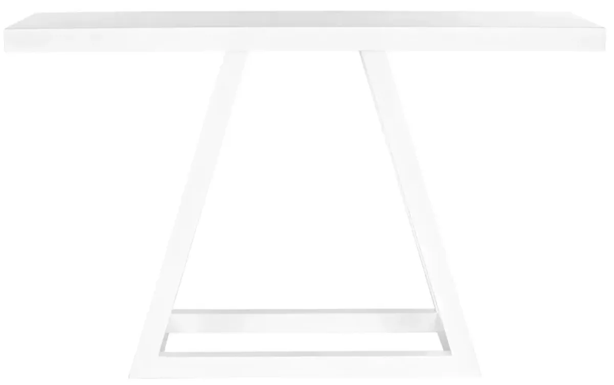 Patti Console Table in White by Safavieh