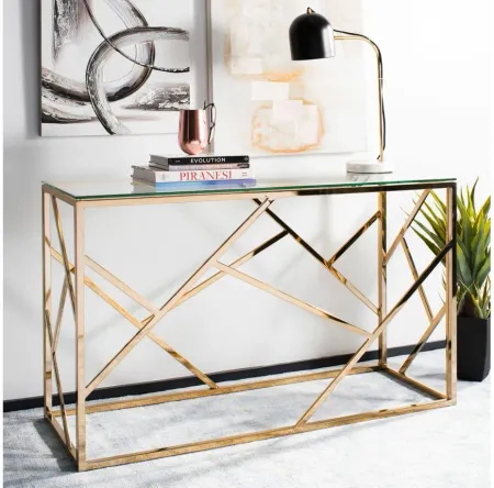Peter Console Table in Clear by Safavieh