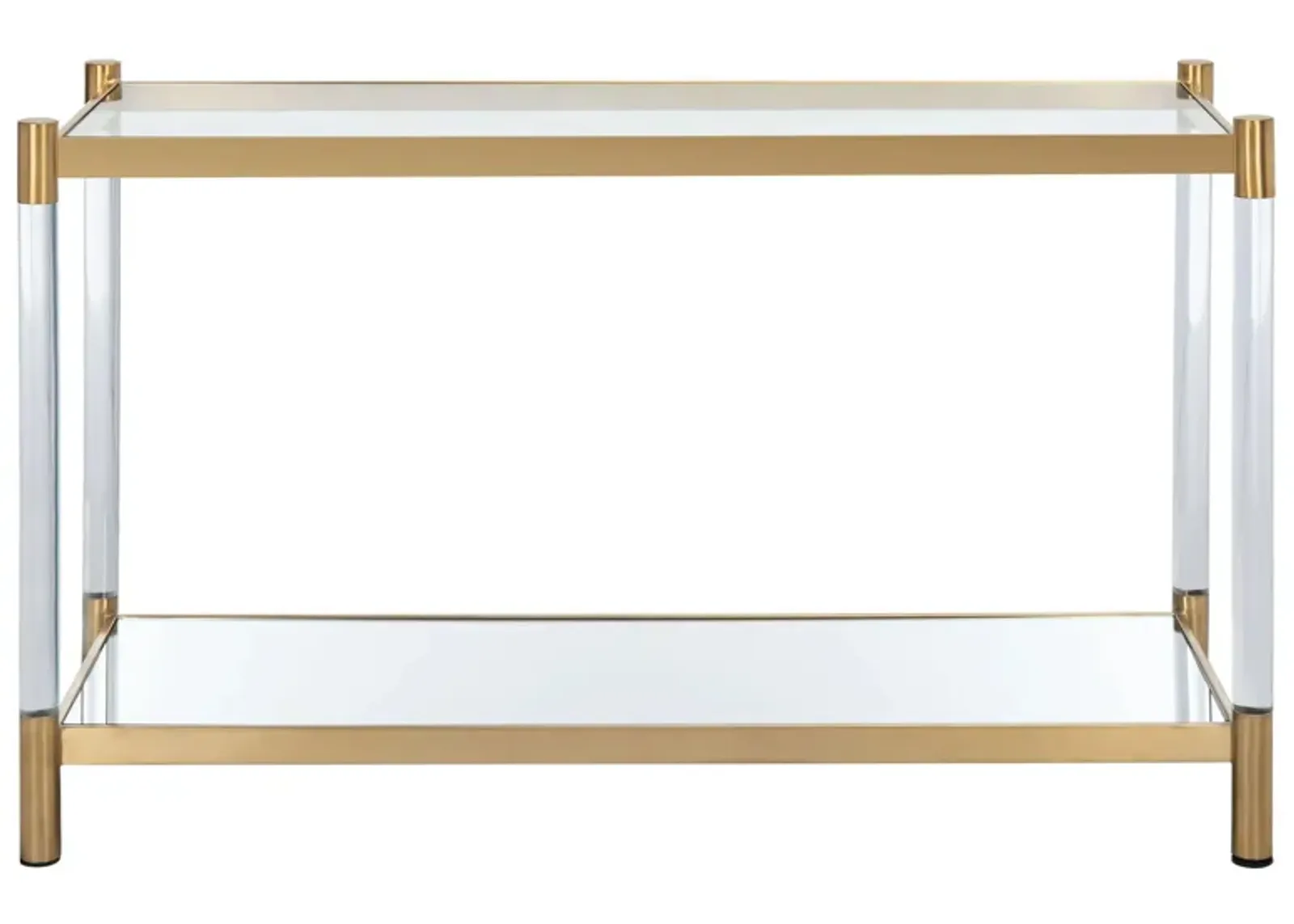 Petra Console Table in Brass by Safavieh