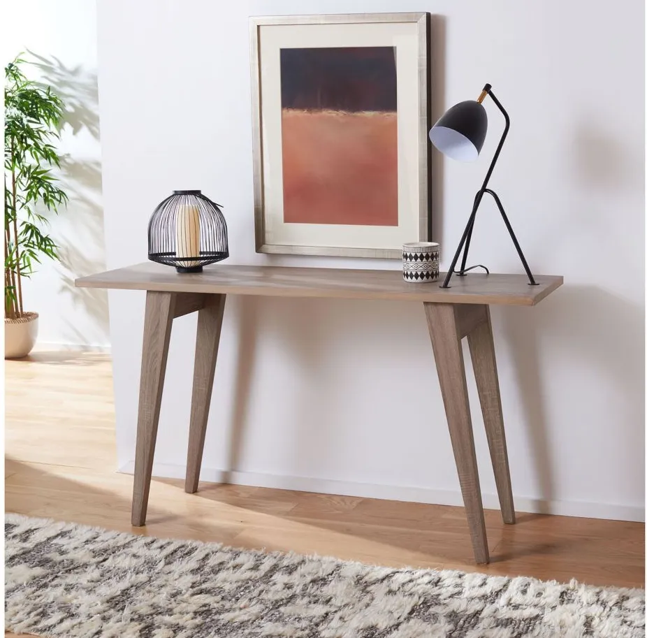 Peyton Console Table in Oak by Safavieh