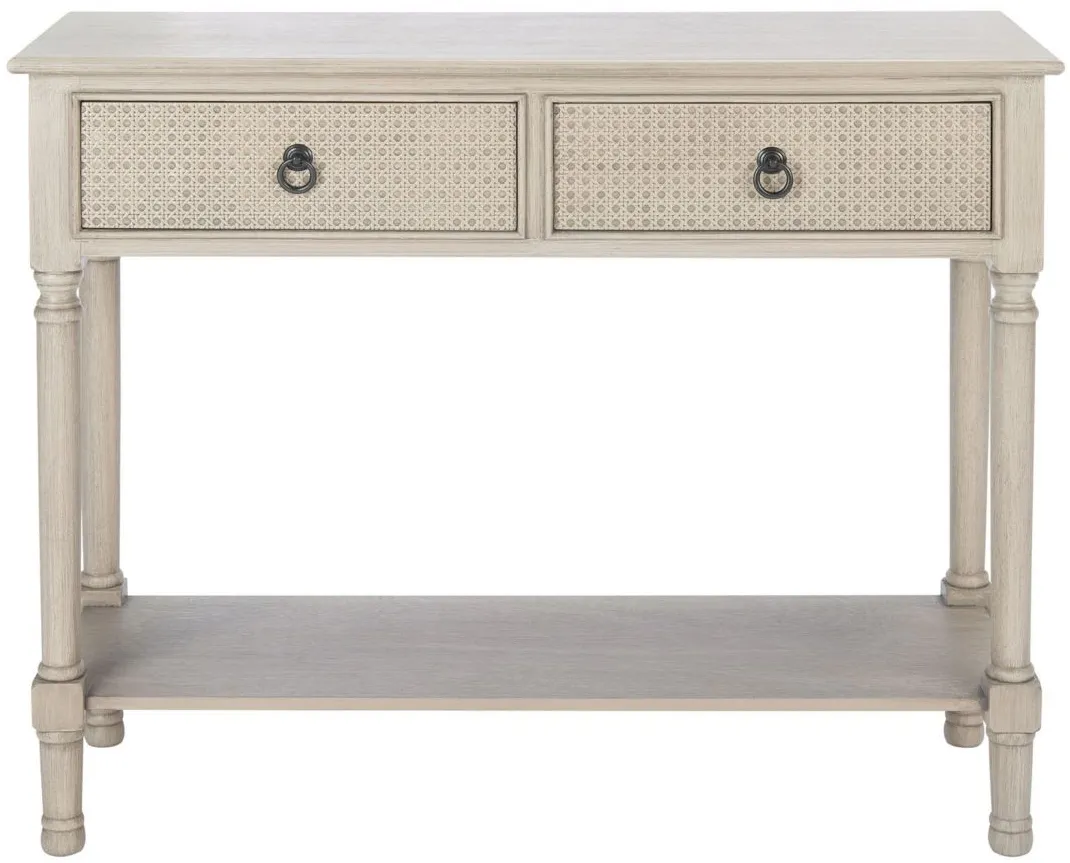 Rooney 2 Drawer Console Table in Greige by Safavieh