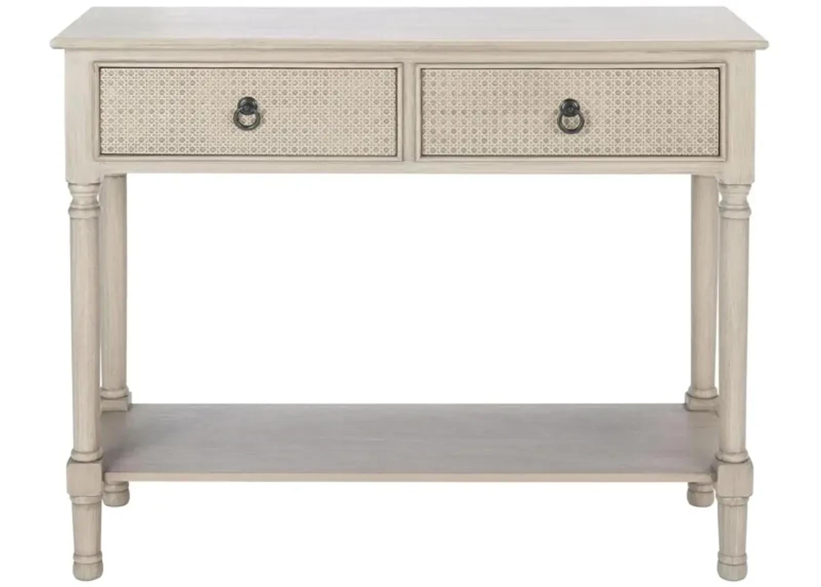 Rooney 2 Drawer Console Table in Greige by Safavieh