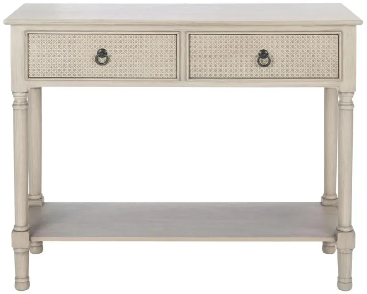 Rooney 2 Drawer Console Table in Greige by Safavieh