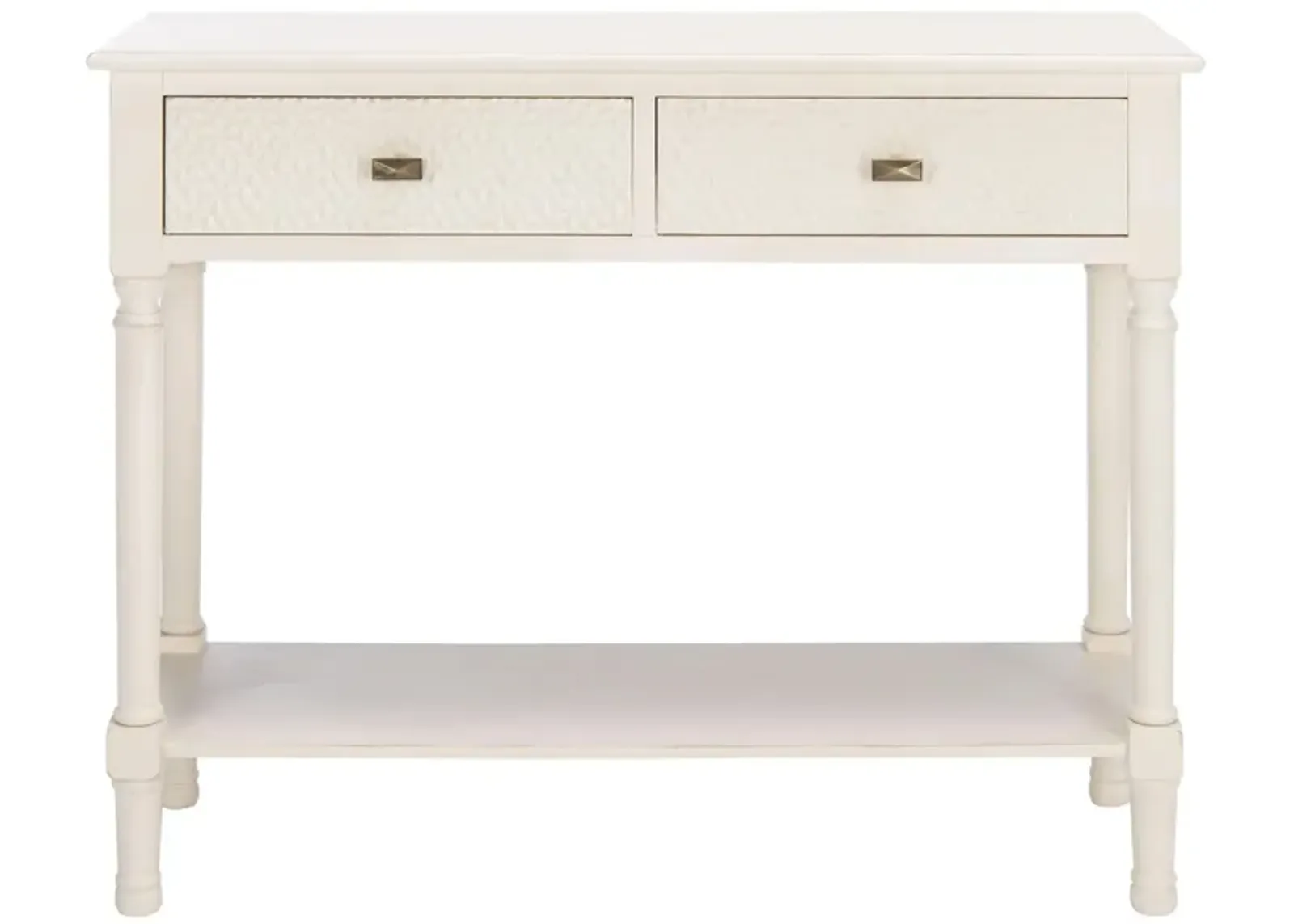 Rosemary 2 Drawer Console Table in Off White by Safavieh