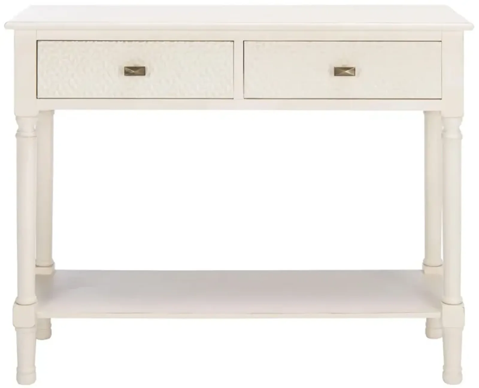 Rosemary 2 Drawer Console Table in Off White by Safavieh