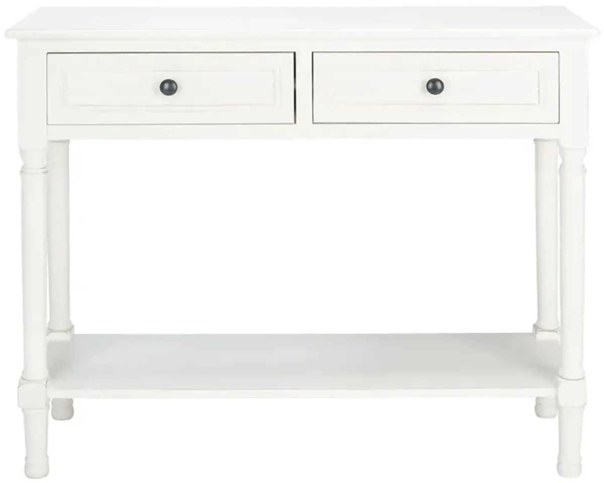 Samantha 2 Drawer Console Table in Off White by Safavieh