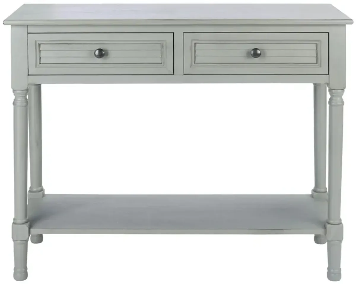 Samantha 2 Drawer Console Table in Gray by Safavieh