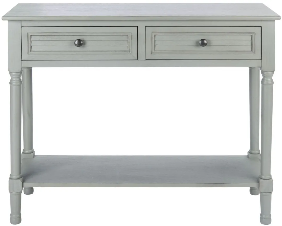 Samantha 2 Drawer Console Table in Gray by Safavieh