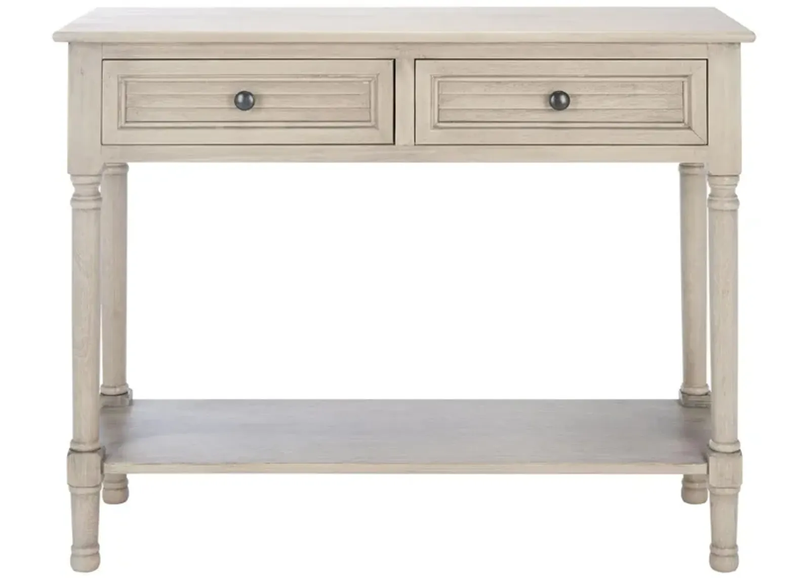 Samantha 2 Drawer Console Table in Greige by Safavieh