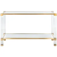 Tanya Console Table in Brass by Safavieh