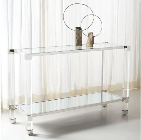 Tanya Console Table in Silver by Safavieh