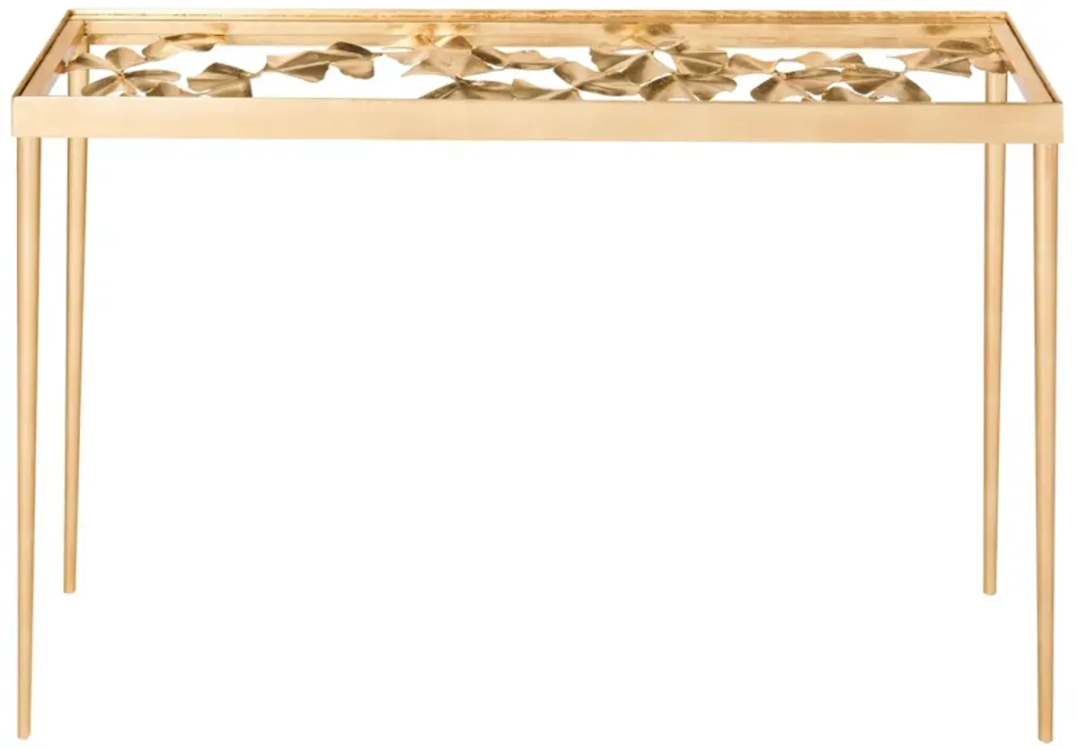 Tegan Console Table in Gold by Safavieh