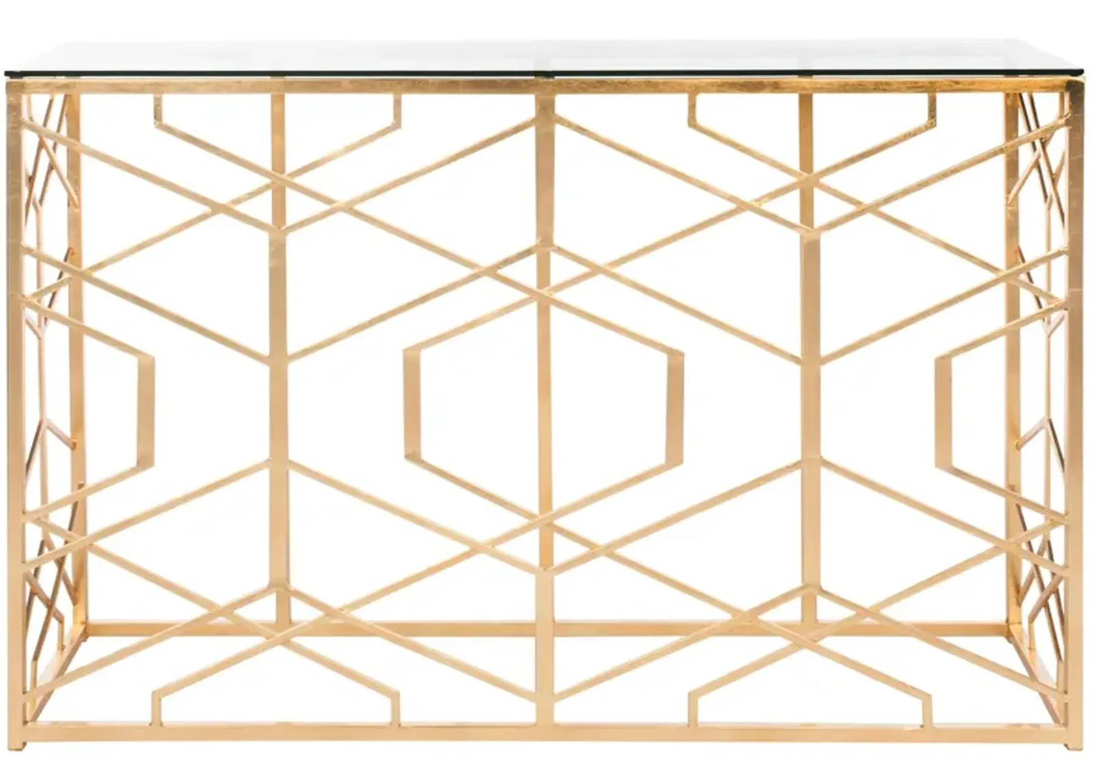 Tinsley Console Table in Gold by Safavieh