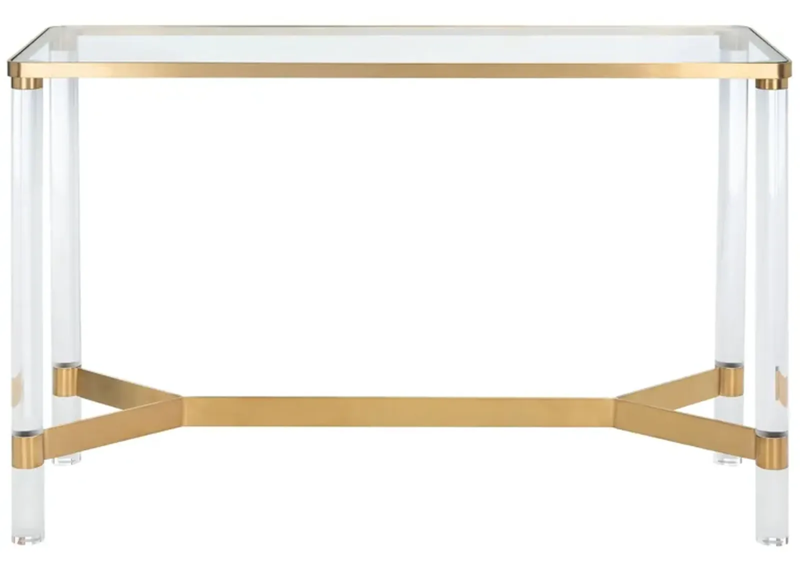 Tudor Console Table in Brass by Safavieh