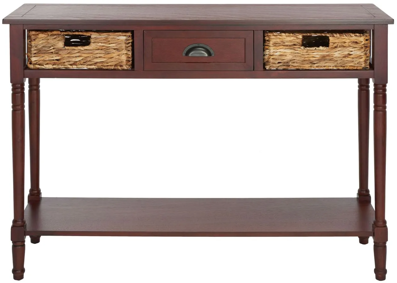 Wolcott Console Table in Cherry by Safavieh