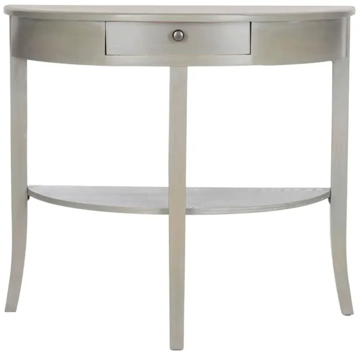 Zack Console Table in Ash Gray by Safavieh