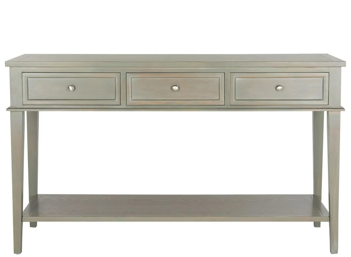 Zara Console Table in Ash Gray by Safavieh