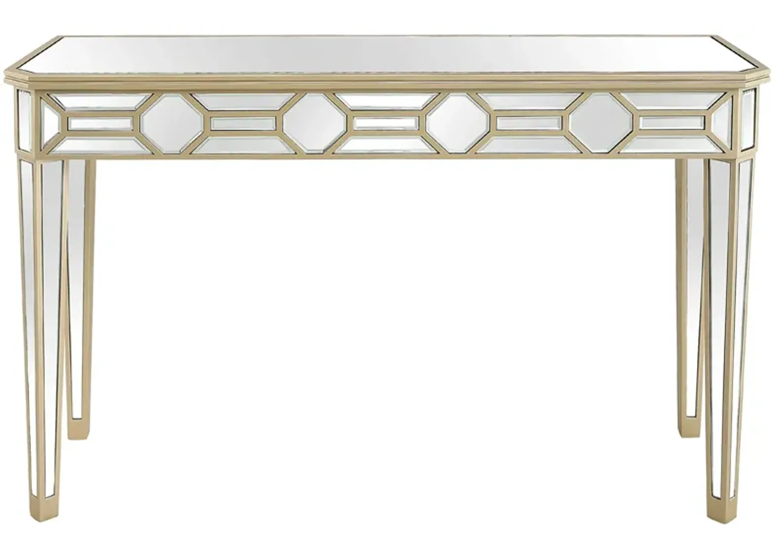 Lilian Sofa Table in Champagne by CAMDEN ISLE