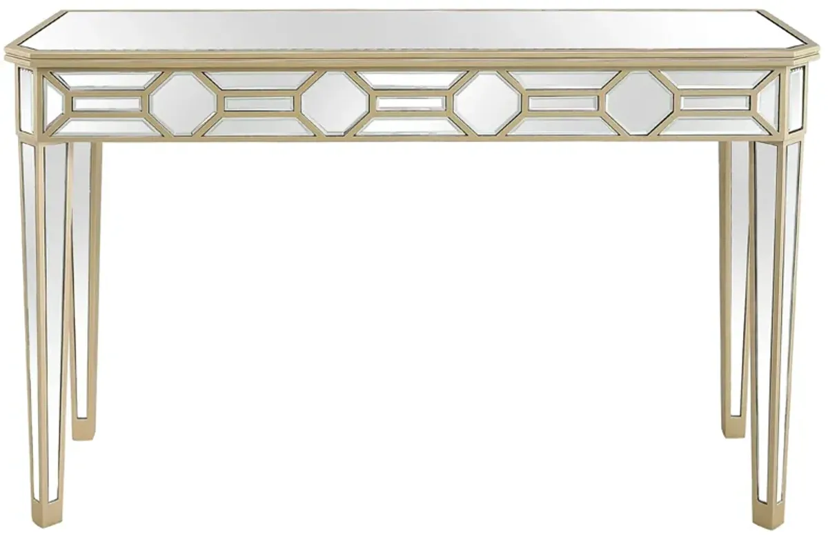 Lilian Sofa Table in Champagne by CAMDEN ISLE