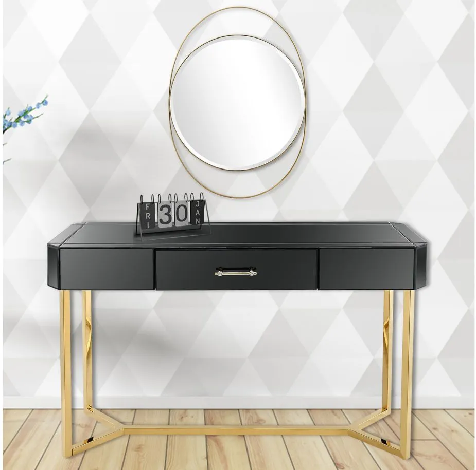 Sonya Sofa Table in Black by CAMDEN ISLE