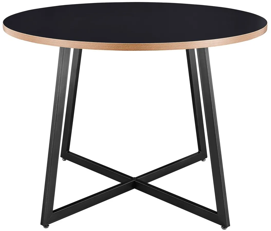 Courtdale 42" Round Dining Table in Black by New Pacific Direct