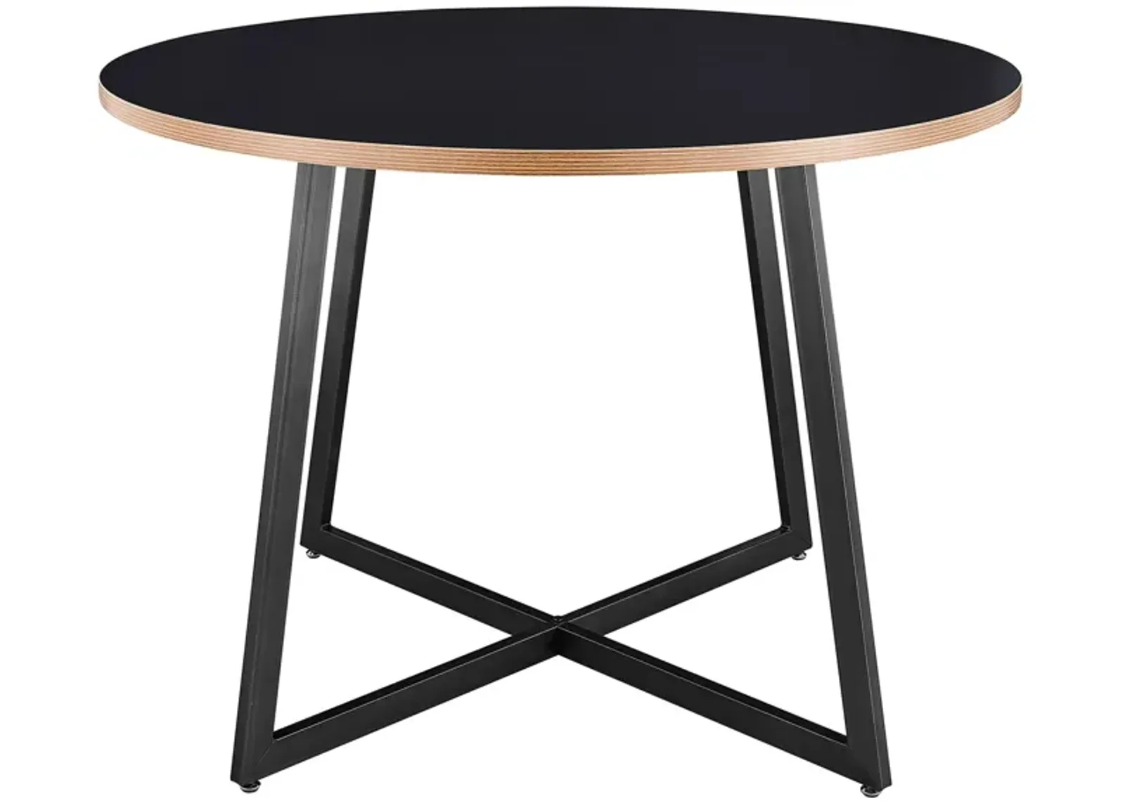 Courtdale 42" Round Dining Table in Black by New Pacific Direct