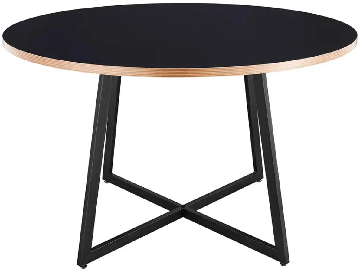 Courtdale 48" Round Dining Table in Black by New Pacific Direct