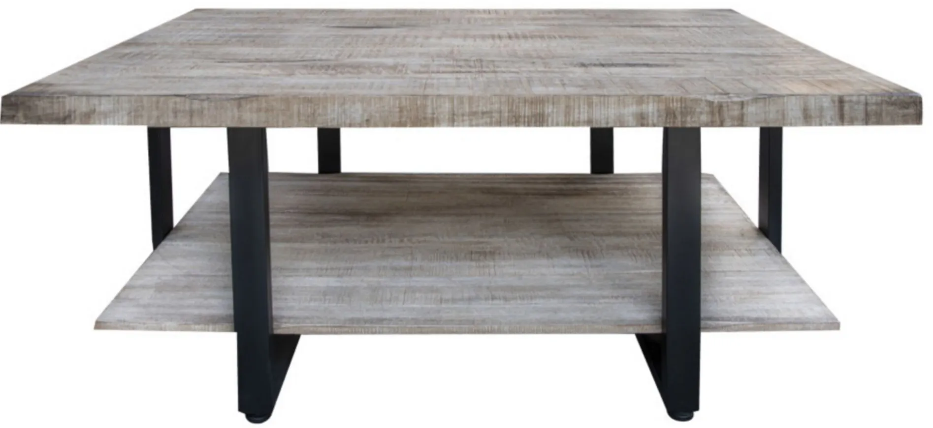 Old Wood Sofa Table in Light Gray by International Furniture Direct