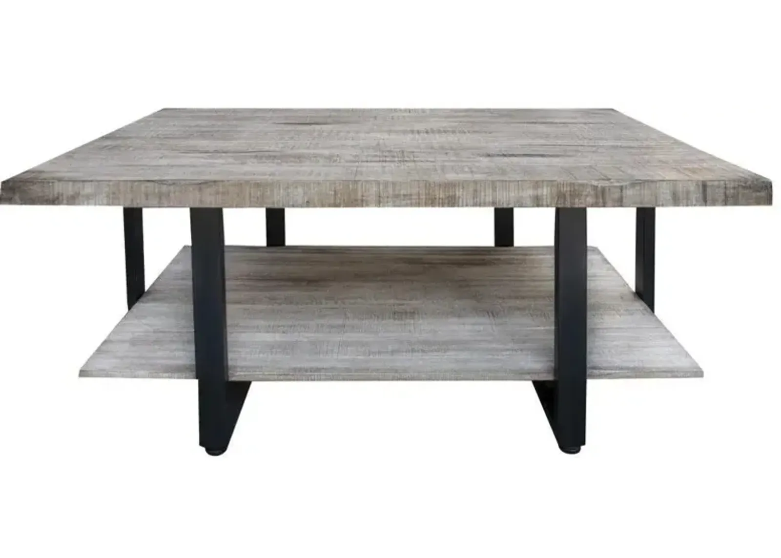 Old Wood Sofa Table in Light Gray by International Furniture Direct