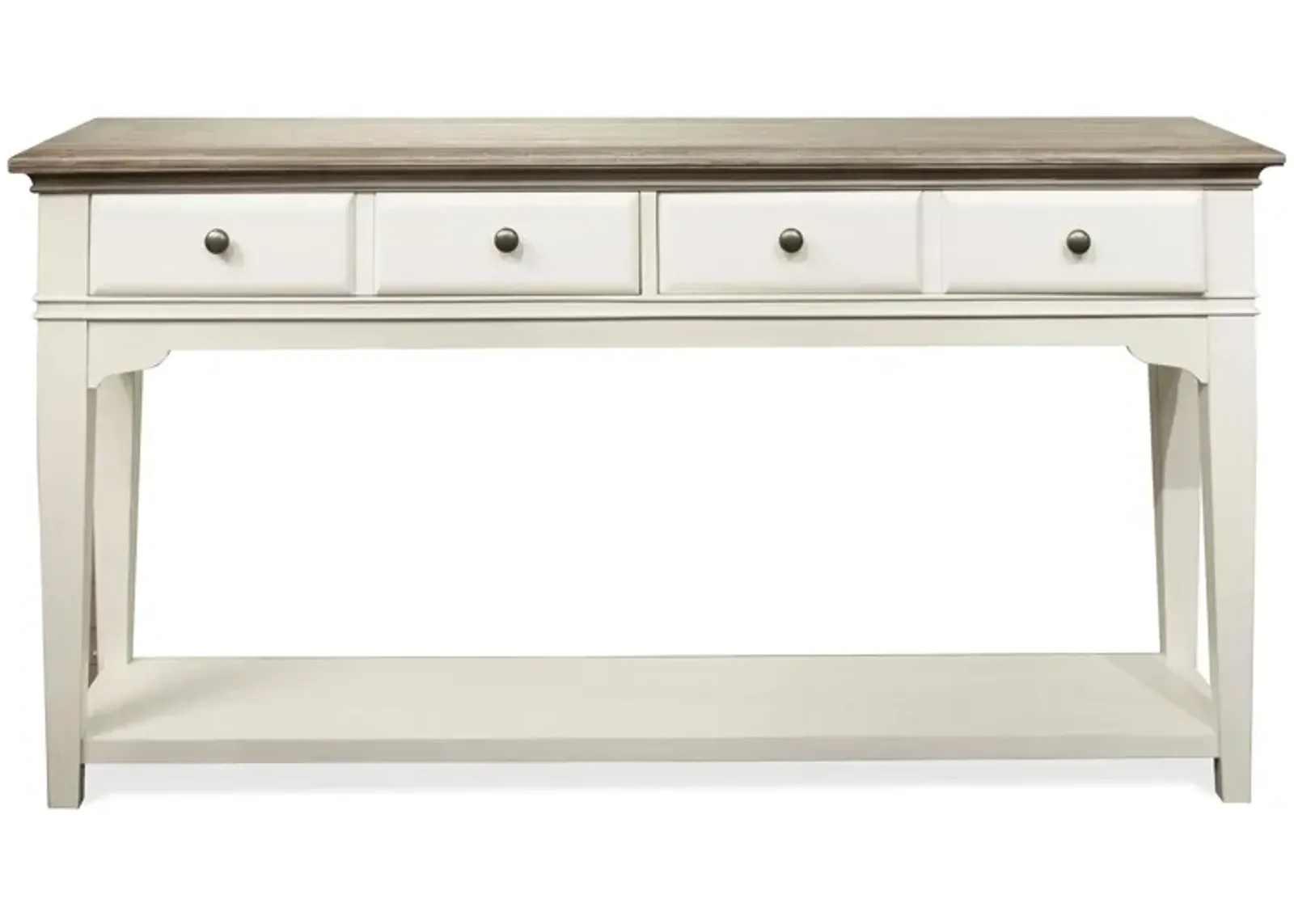 Myra Rectangular Sofa Table in Natural/Paperwhite by Riverside Furniture