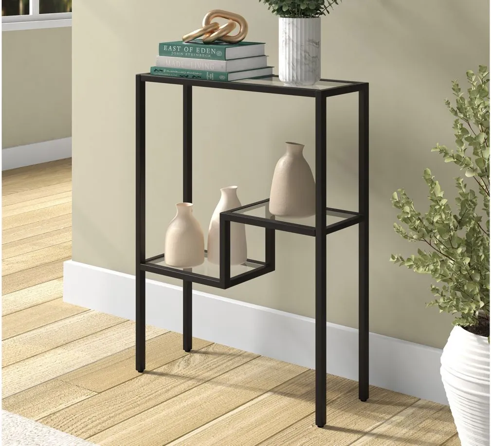 Francis Console Table in Blackened Bronze by Hudson & Canal