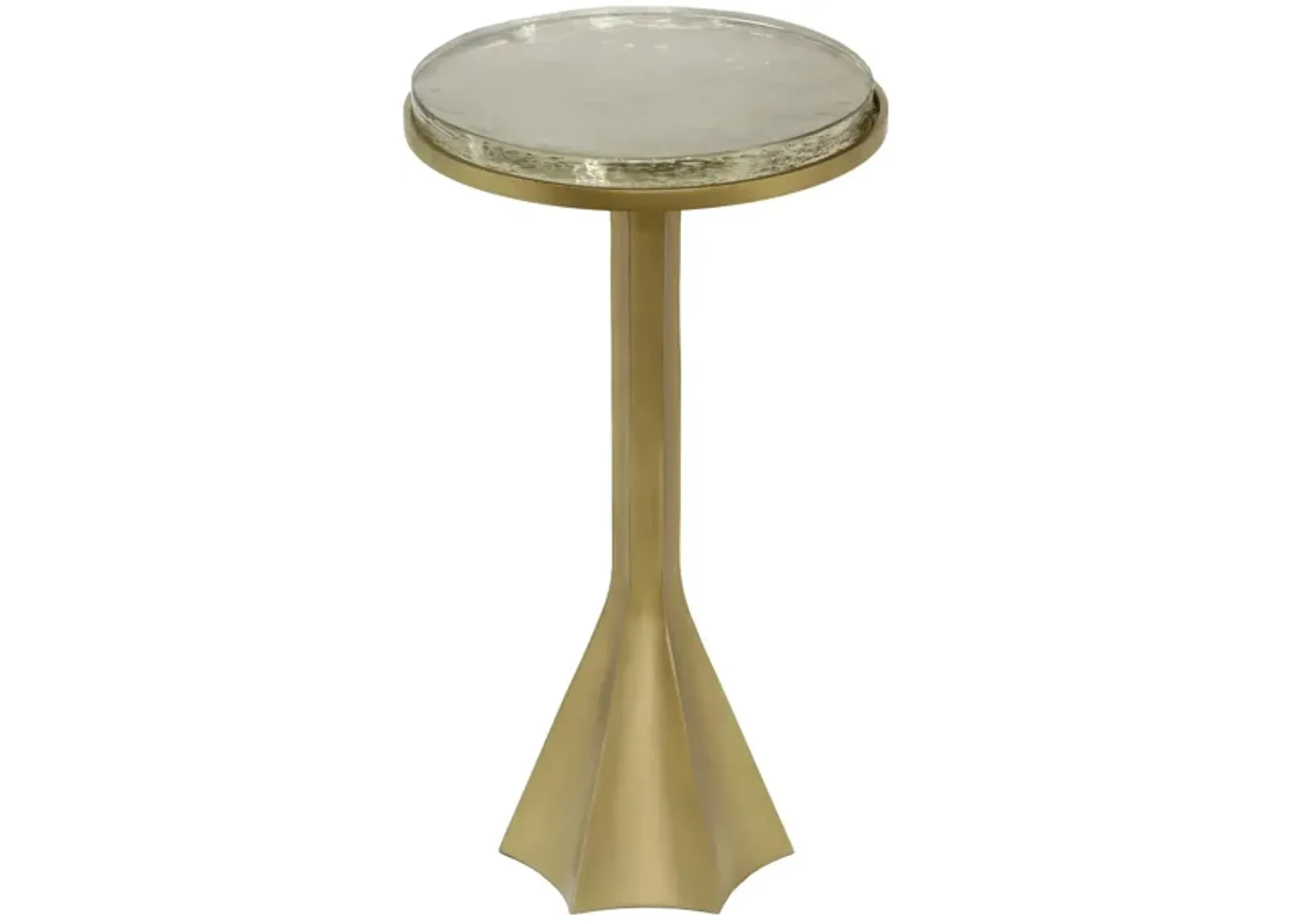 Gabrielle Side Table in Antique Brass by Tov Furniture