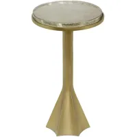 Gabrielle Side Table in Antique Brass by Tov Furniture