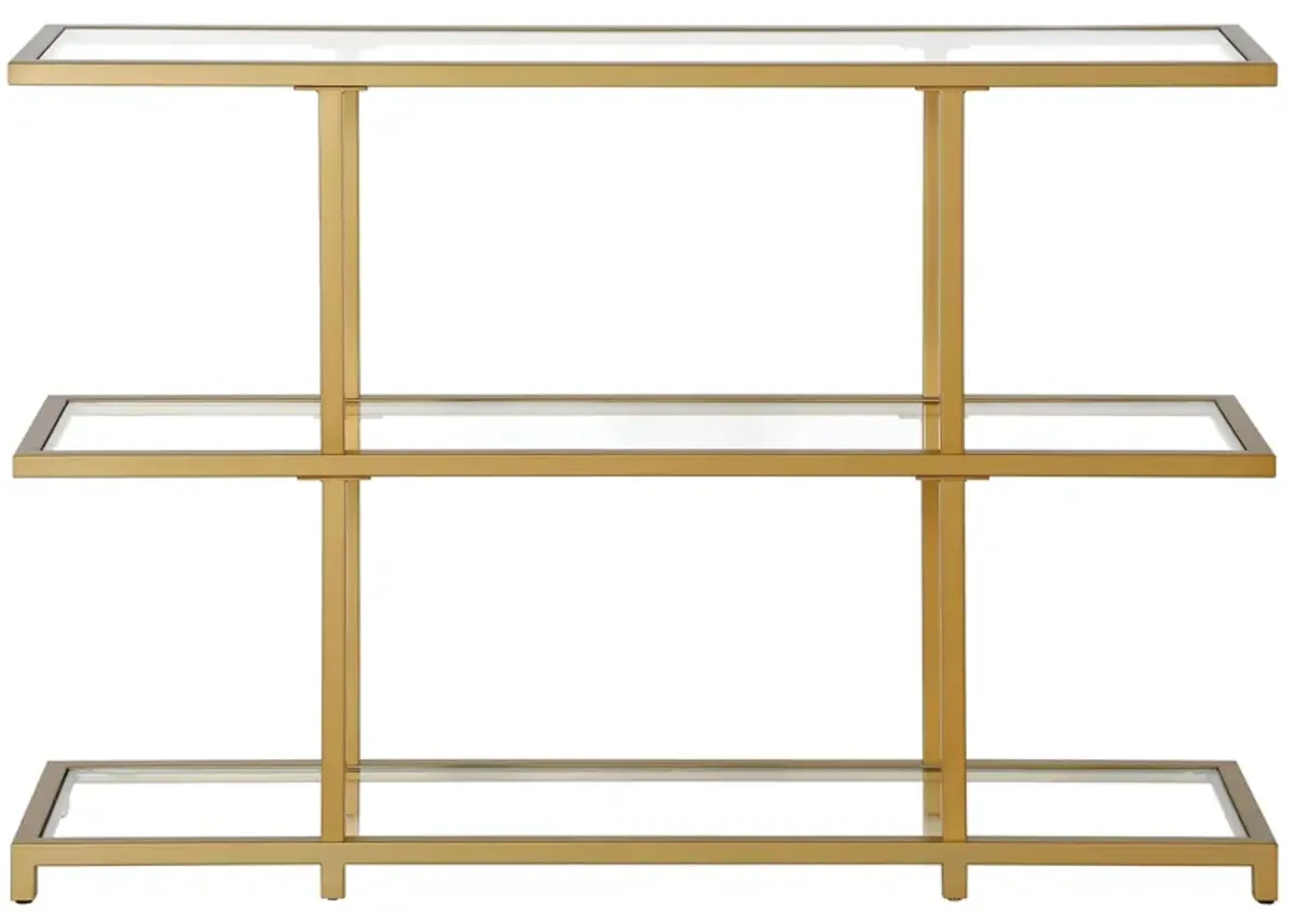 Lanabrook Console Table in Brass by Hudson & Canal