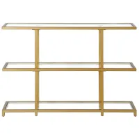 Lanabrook Console Table in Brass by Hudson & Canal