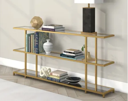 Lanabrook Console Table in Brass by Hudson & Canal