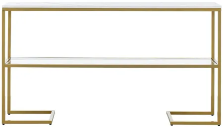 Errol Console Table in Gold by Hudson & Canal