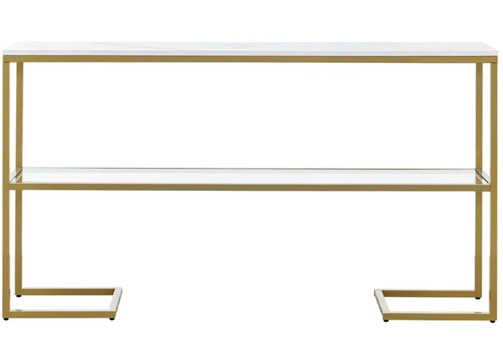 Errol Console Table in Gold by Hudson & Canal