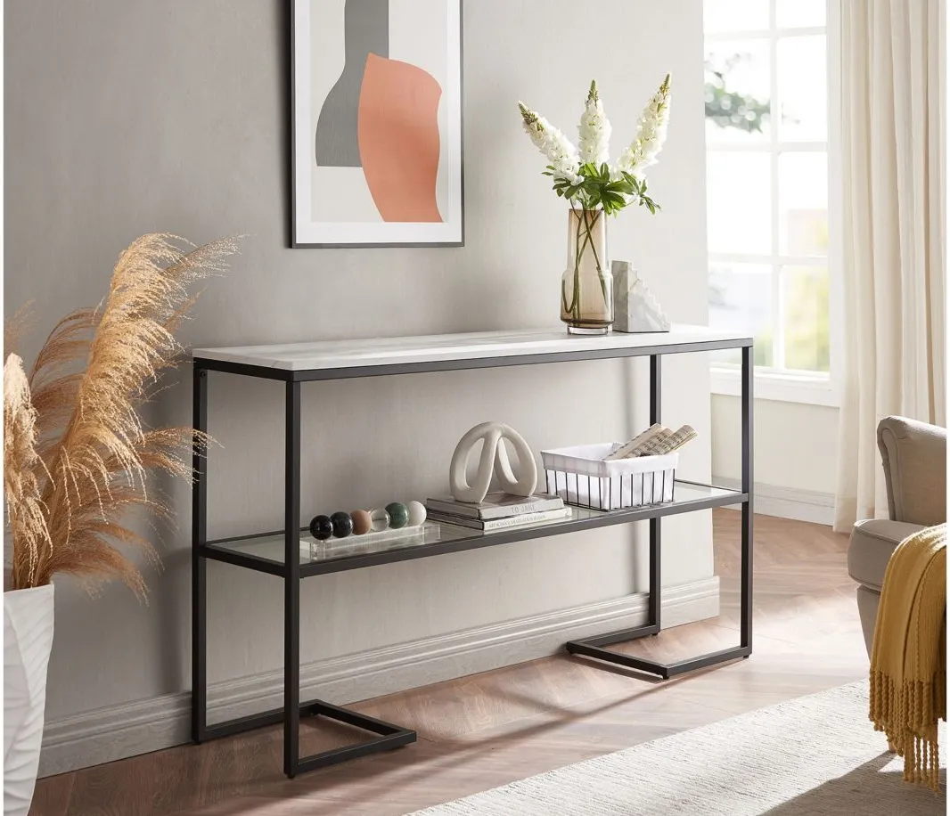 Errol Console Table in Blackened Bronze by Hudson & Canal