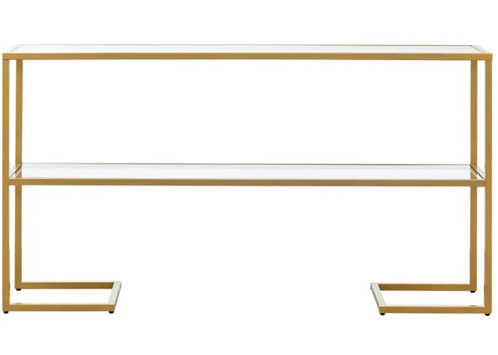 Errol Console Table in Gold by Hudson & Canal