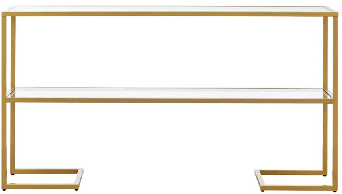 Errol Console Table in Gold by Hudson & Canal